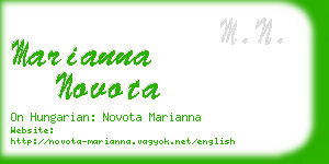 marianna novota business card